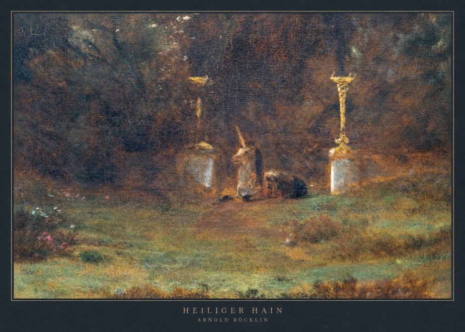 Arnold Böcklin Heiliger Hain No2 - Poster