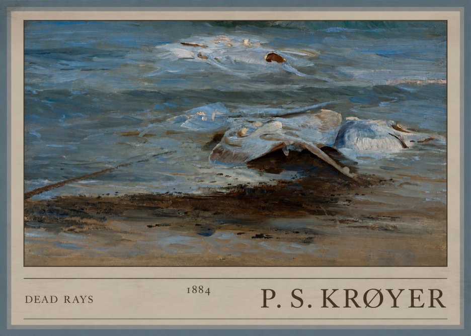 P.S. Krøyer Dead Skates No5 - Poster