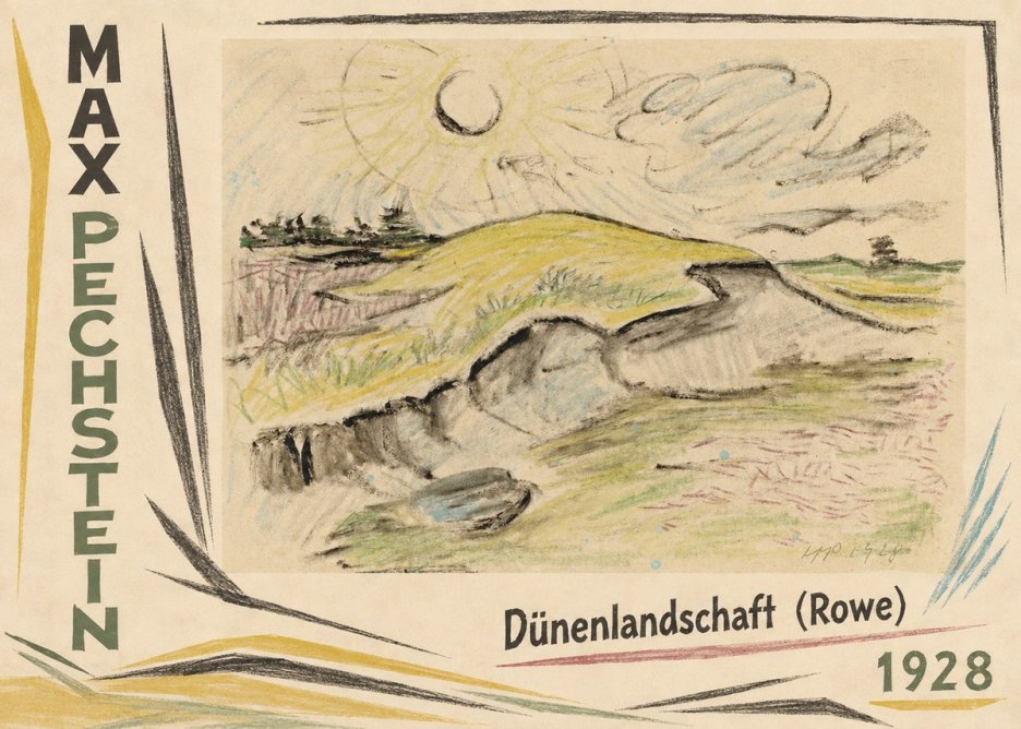 Max Pechstein Dünenlandschaft (Rowe) No2 - Poster