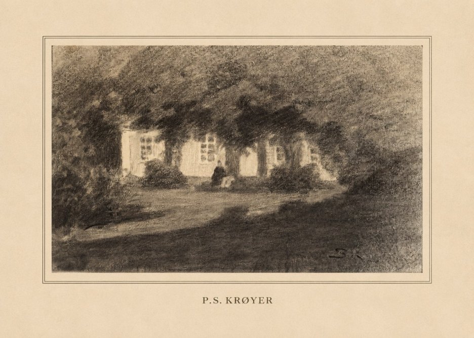 P.S. Krøyer Fra Krøyers Hus Og Have I Skagen No4 - Poster