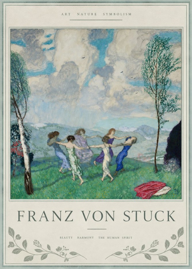 Franz von Stuck Spring Dance No4 - Poster