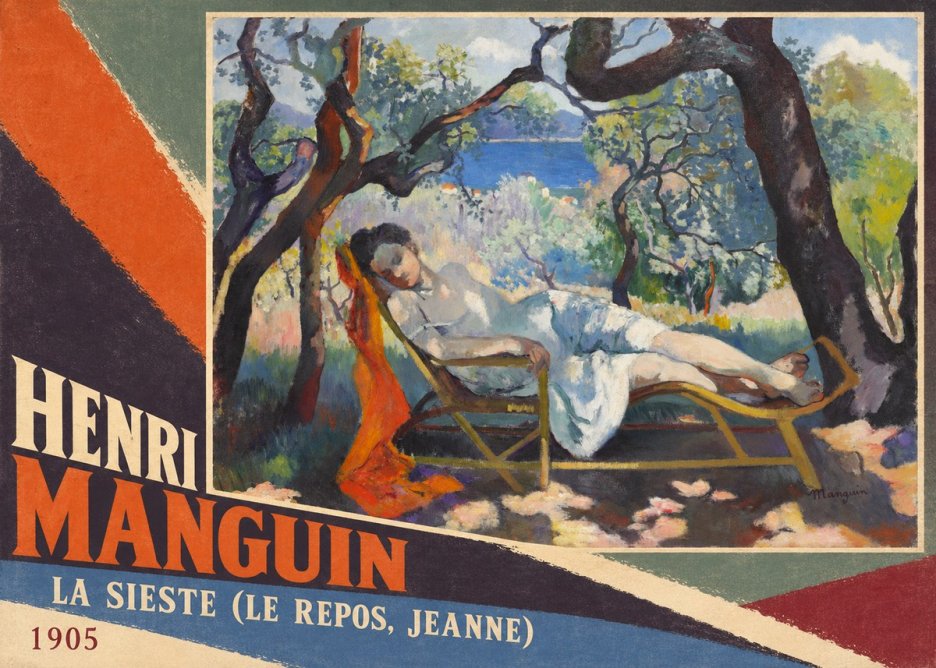 Henri Manguin La Sieste (Le Repos, Jeanne) No5 - Poster