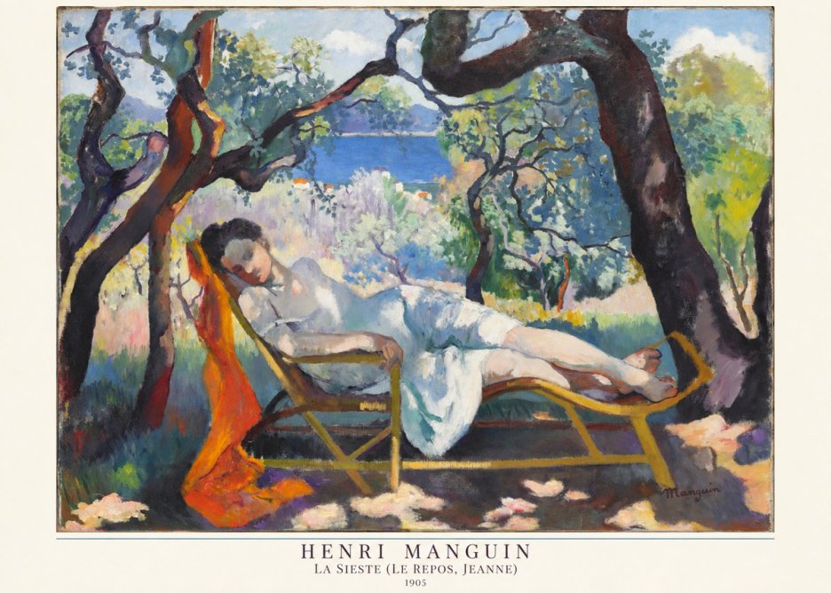 Henri Manguin La Sieste (Le Repos, Jeanne) No6 - Poster