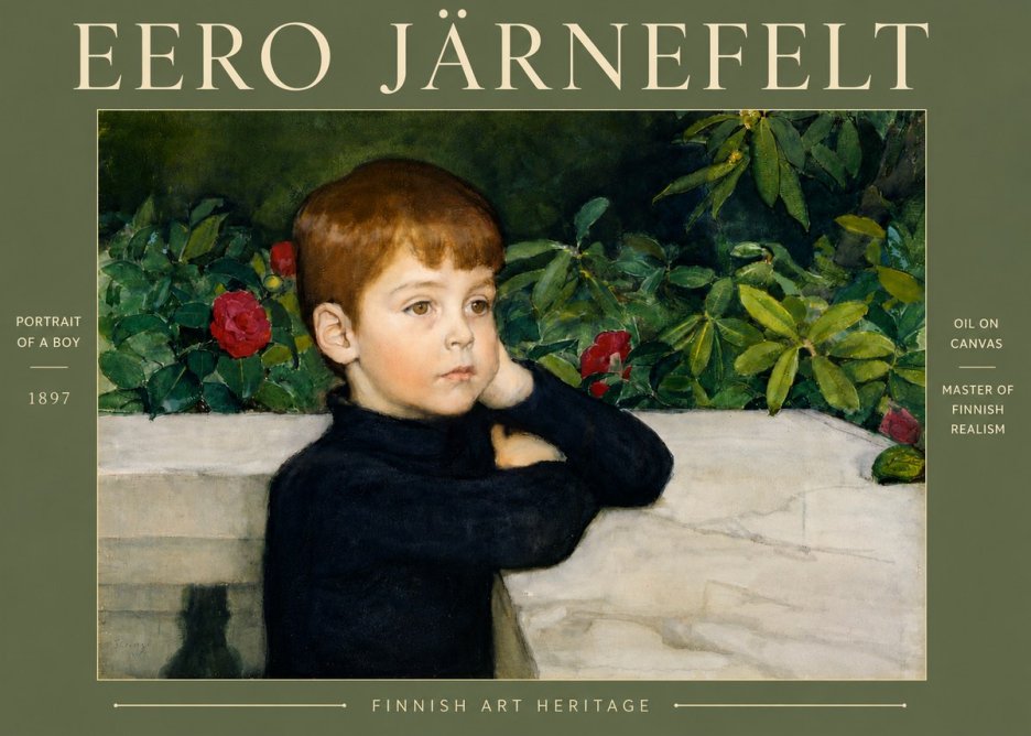 Eero Järnefelt Portrait of a Boy No4 - Poster
