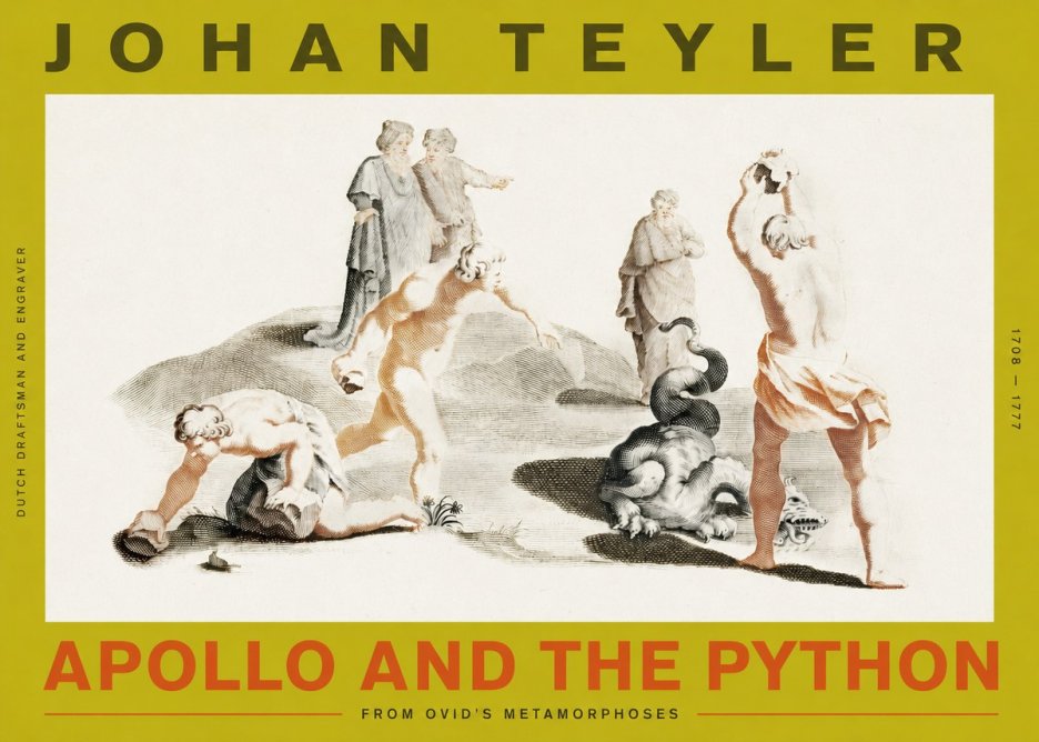 Johan Teyler Apollo and the Python No2 - Poster
