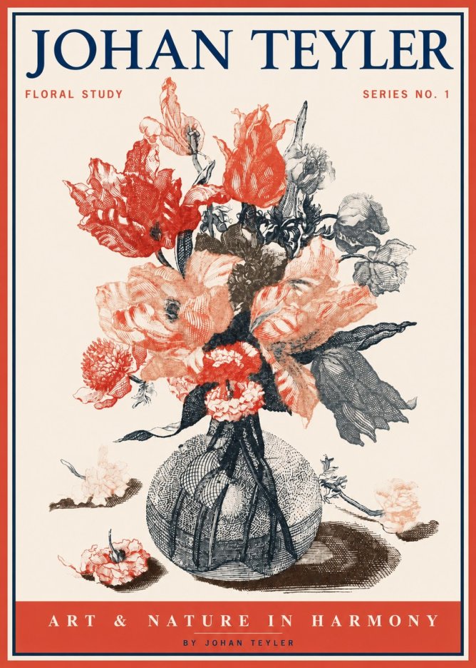 Johan Teyler Botanical Study No. 1 No2 - Poster