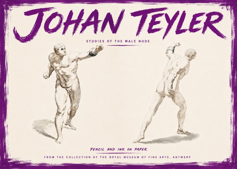 Johan Teyler Studies of the Male Nude No5 - Poster