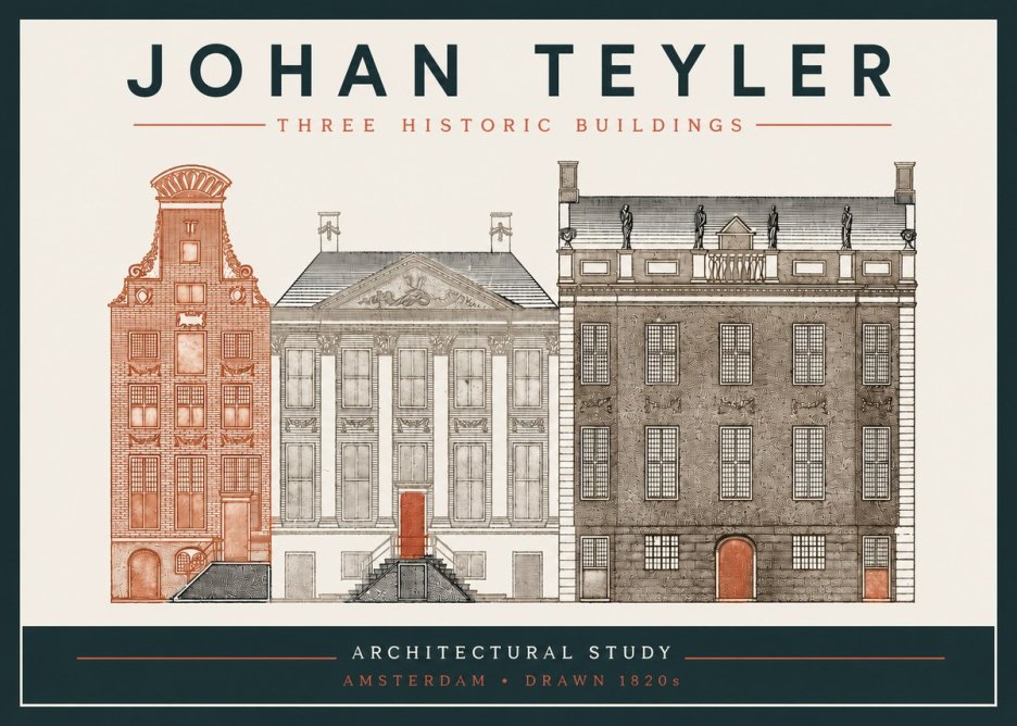 Johan Teyler Three Historic Buildings No3 - Poster