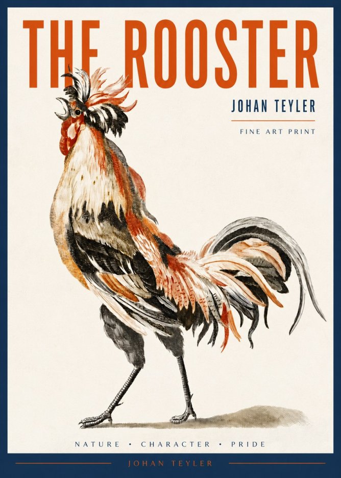 Johan Teyler The Rooster No2 - Poster