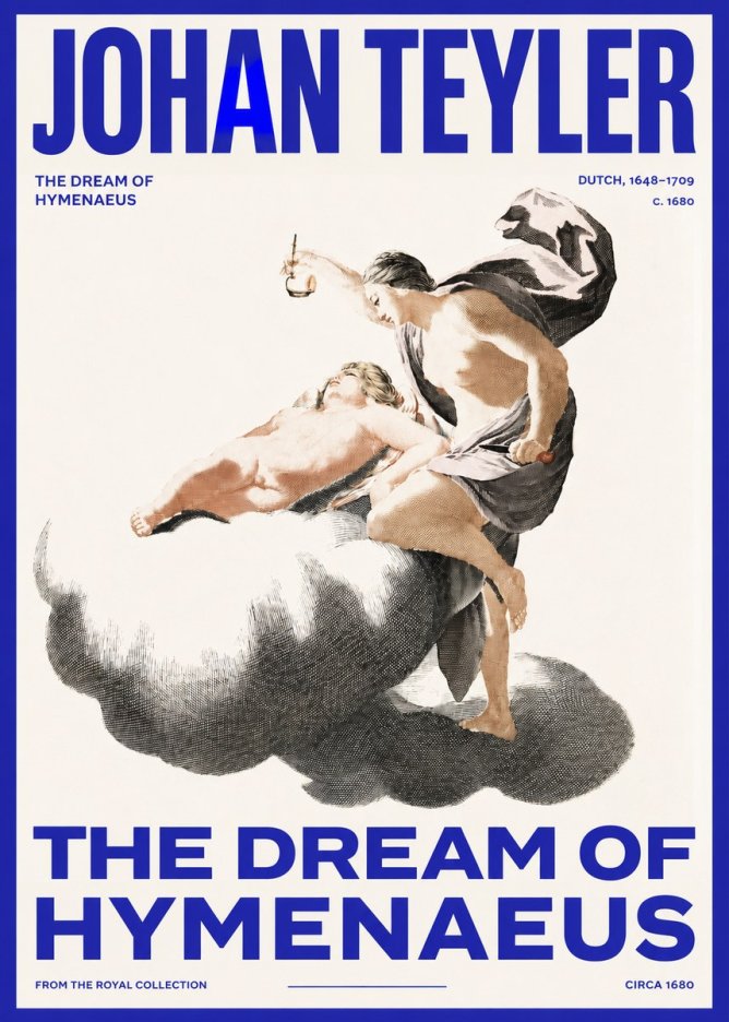 Johan Teyler The Dream of Hymenaeus No3 - Poster