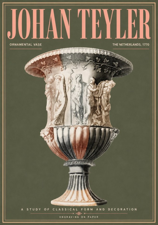 Johan Teyler Ornamental Vase I No6 - Poster
