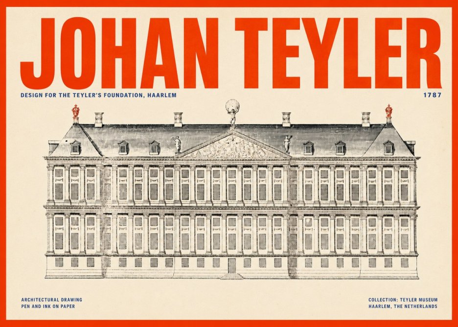 Johan Teyler Haarlem Town Hall - Elevation - 1778 No6 - Poster