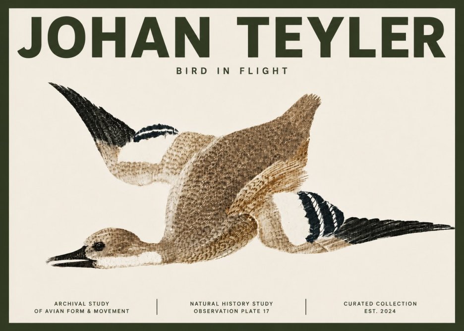 Johan Teyler Bird in Flight II No4 - Poster