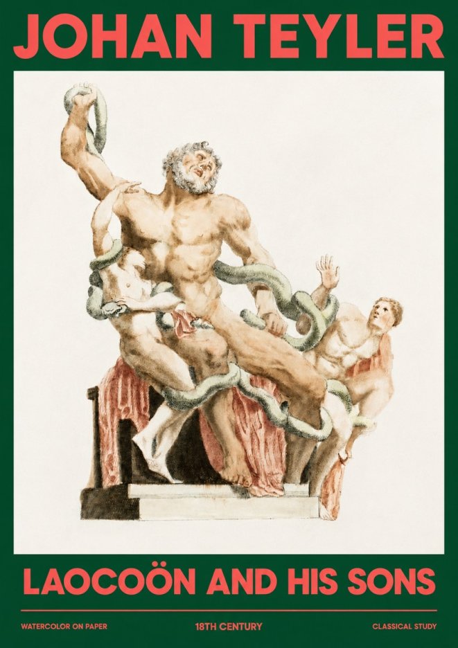 Johan Teyler The Laocoön Group No4 - Poster