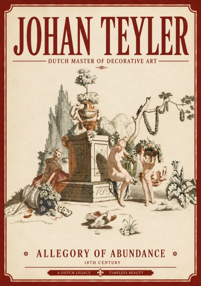 Johan Teyler Allegory of Abundance No3 - Poster