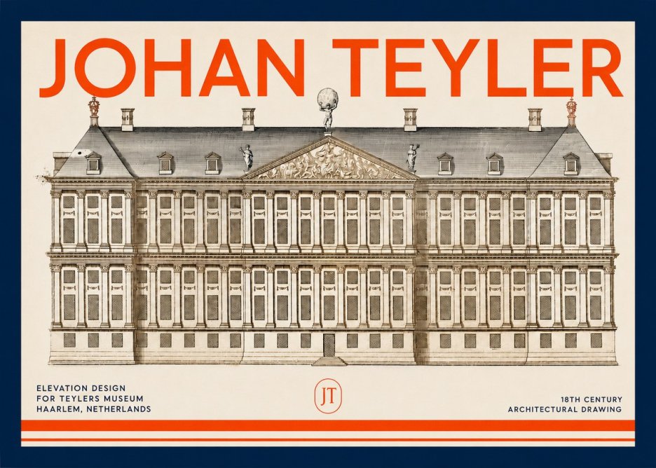 Johan Teyler Elevation Design for Teylers Museum, Haarlem No2 - Poster