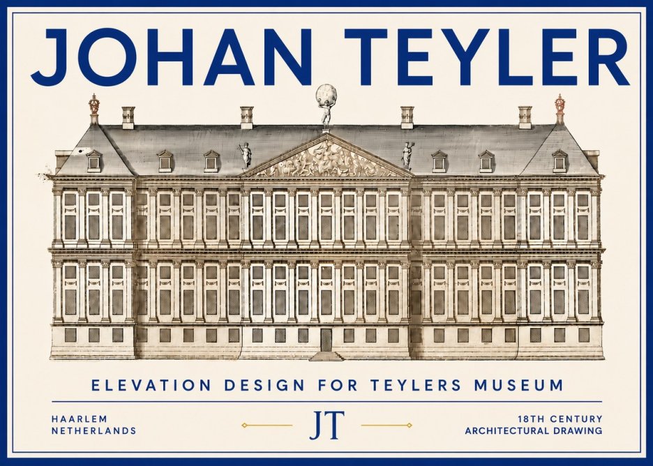 Johan Teyler Elevation Design for Teylers Museum, Haarlem No6 - Poster
