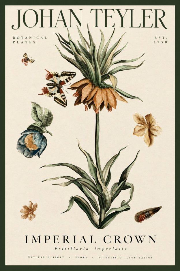 Johan Teyler Crown Imperial No4 - Poster