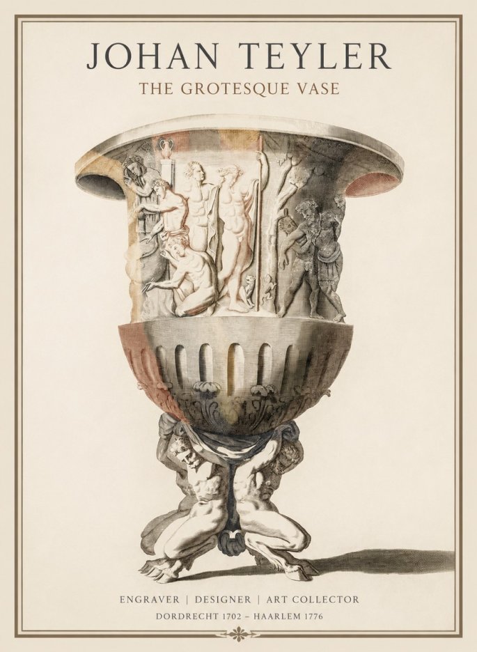 Johan Teyler The Grotesque Vase No1 - Poster