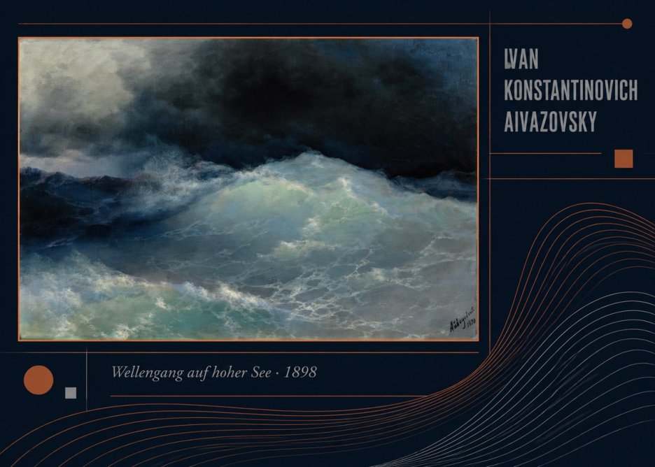 Ivan Konstantinovich Aivazovsky Wellengang Auf Hoher See No4 - Poster
