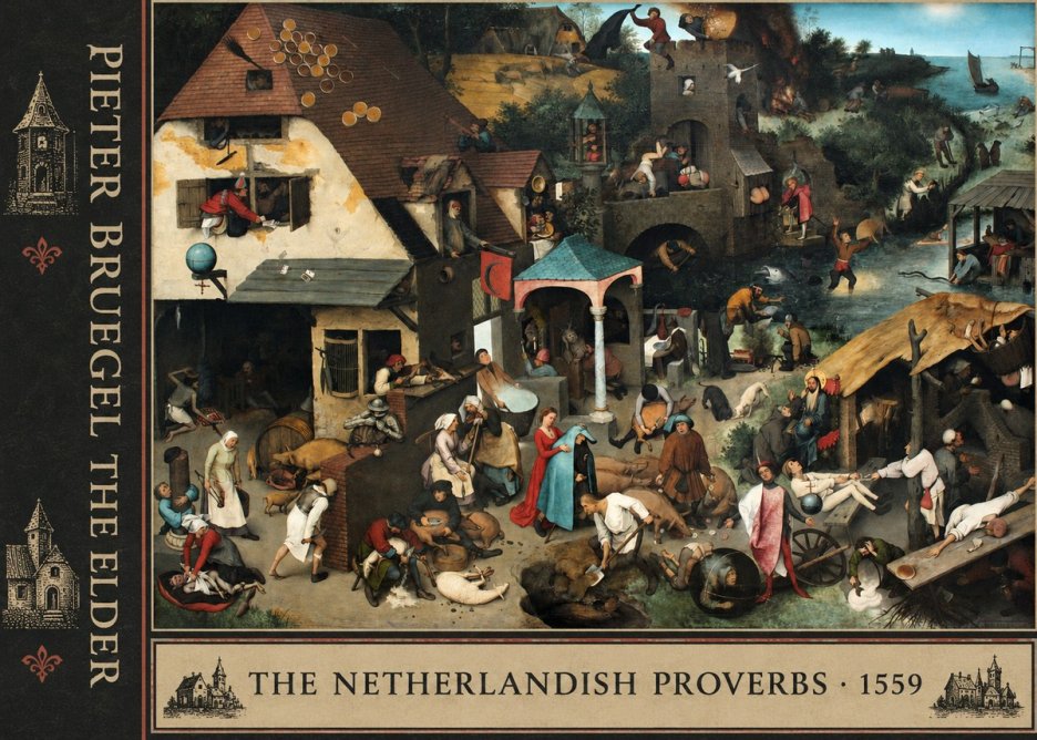 Pieter Bruegel The Netherlandish Proverbs II No2 - Poster