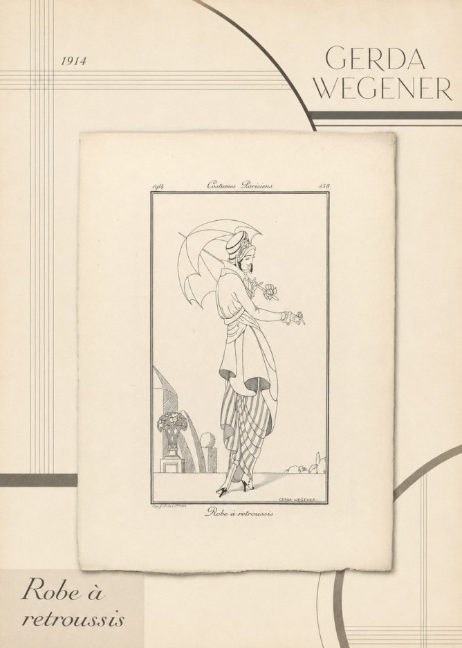 Gerda Wegener Robe À Retroussis No4 - Poster