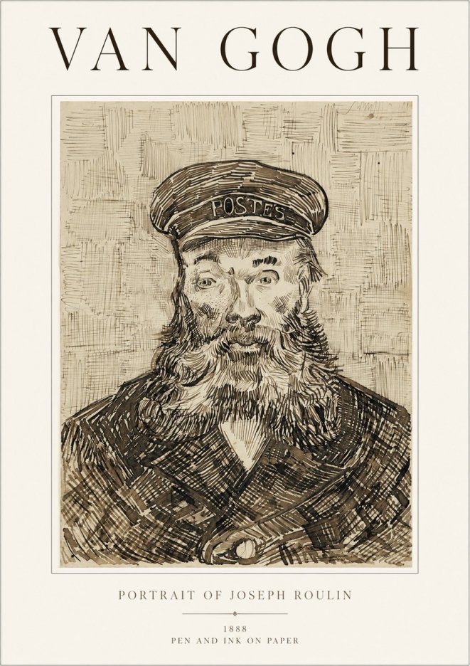 Van Gogh Portrait of Joseph Roulin I No1 - Poster