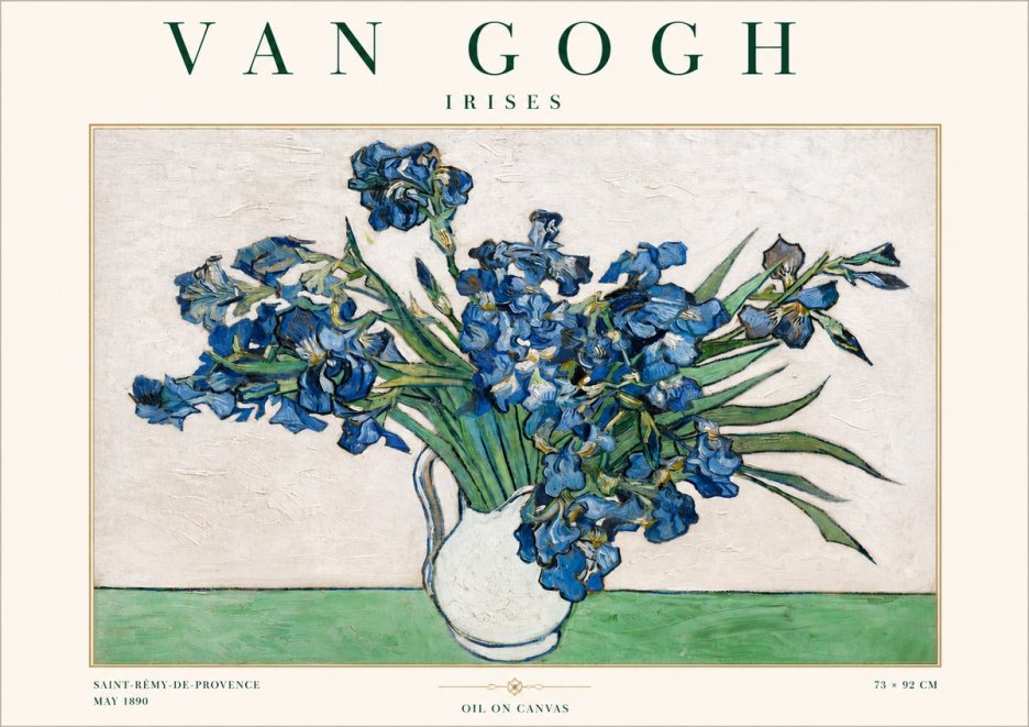Van Gogh Irises II No3 - Poster