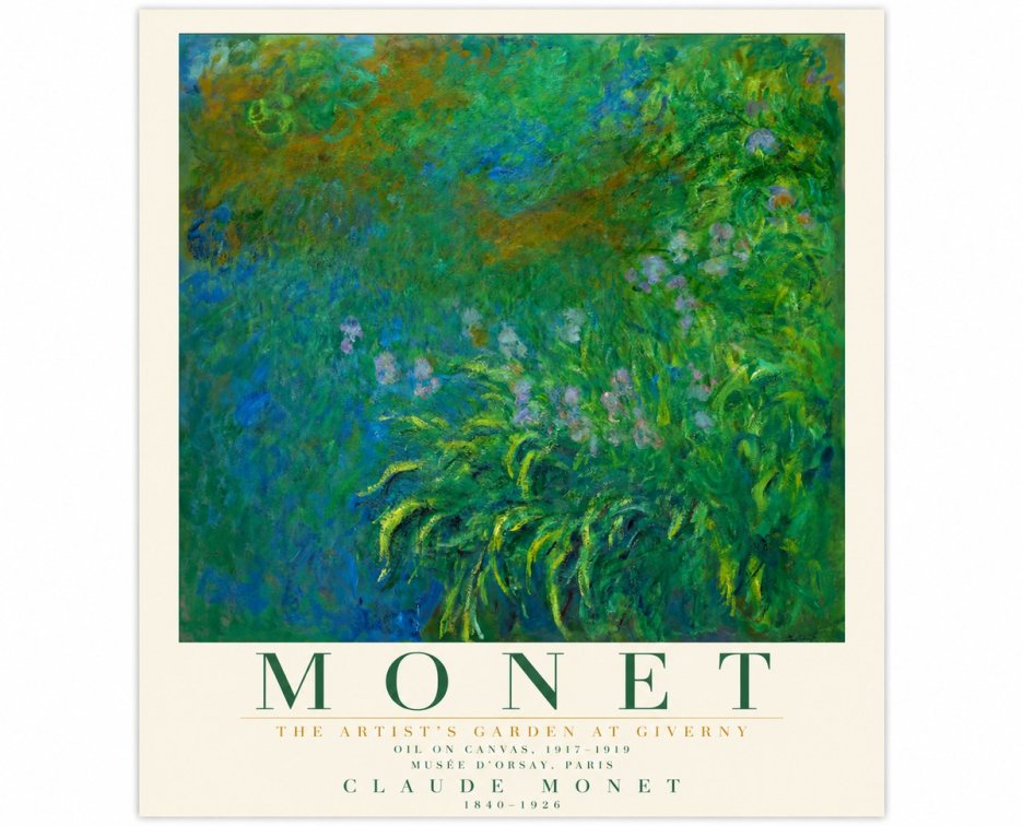 Monet The Artist's Garden at Giverny No5 - Poster