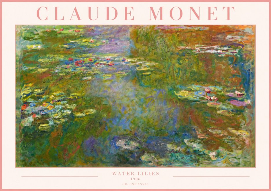 Monet Water Lilies III No3 - Poster