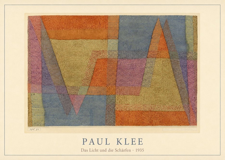 Paul Klee Das Licht Und Die Schärfen No4 - Poster