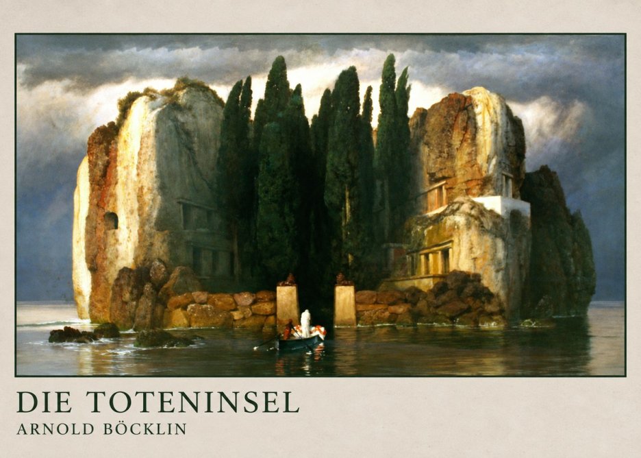 Arnold Böcklin Die Toteninsel II No4 - Poster