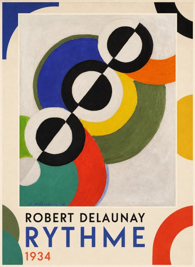 Robert Delaunay Rythme, 1934 No4 - Poster