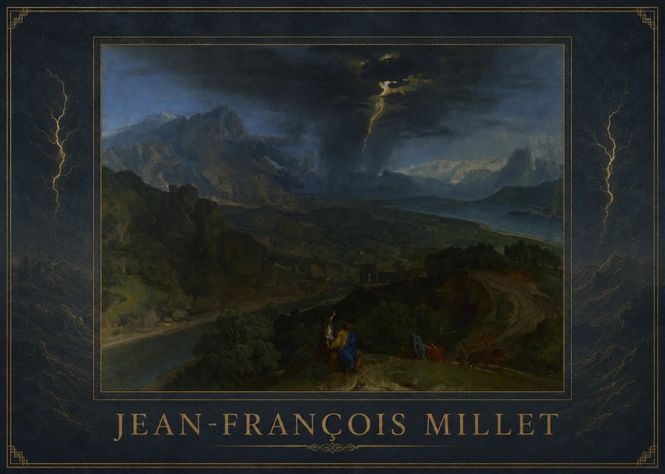 Jean-François Millet The Thunderbolt No1 - Poster