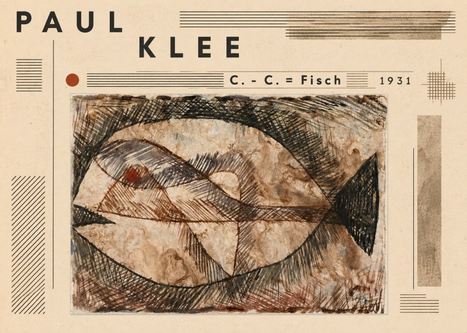 Paul Klee C. - C. = Fisch No6 - Poster