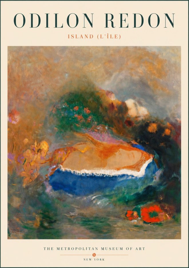 Odilon Redon Island (L'île) No6 - Poster