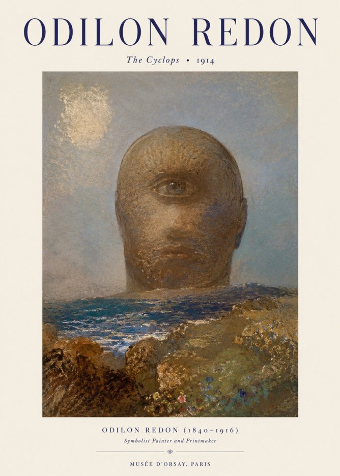 Odilon Redon The Cyclops I No1 - Poster