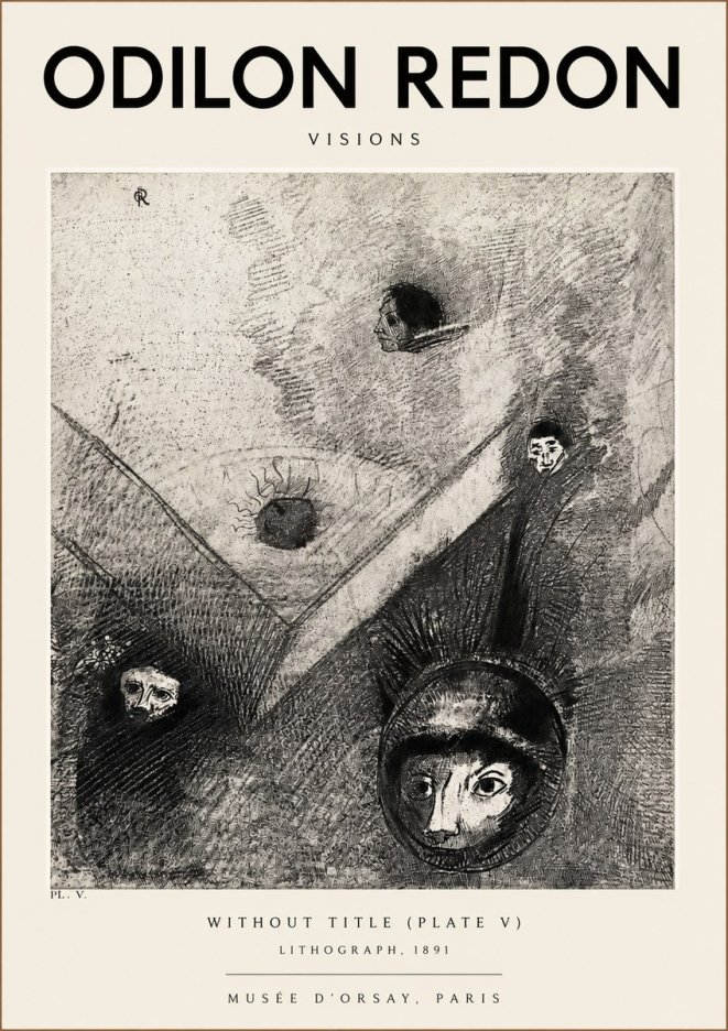 Odilon Redon Without Title (Plate V) No2 - Poster