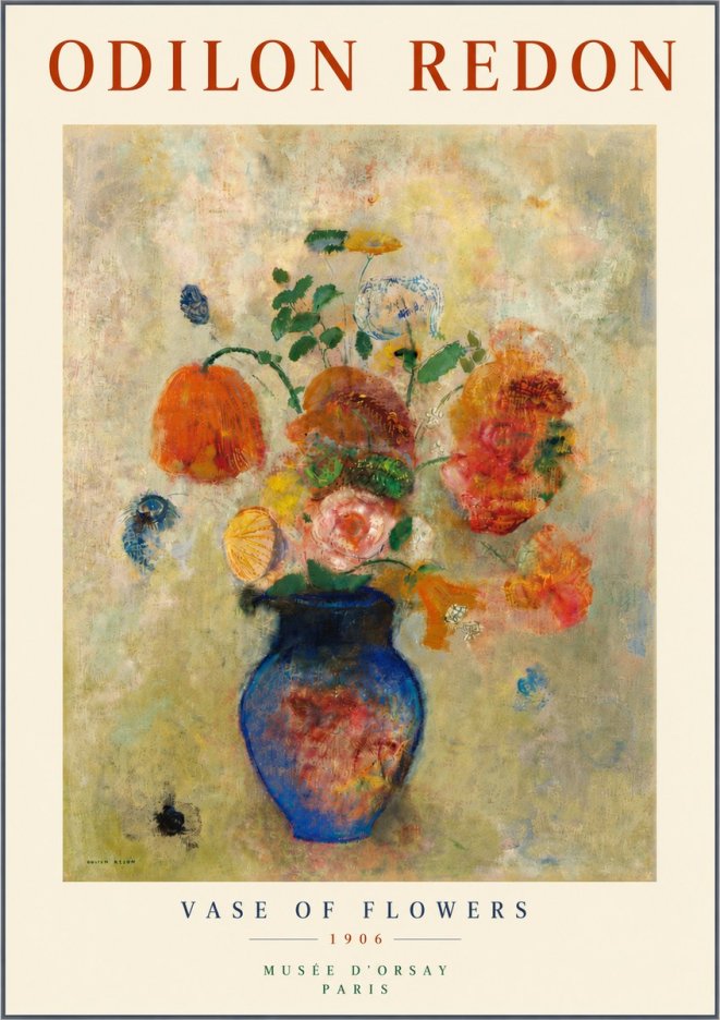 Odilon Redon Vase of Flowers No5 - Poster