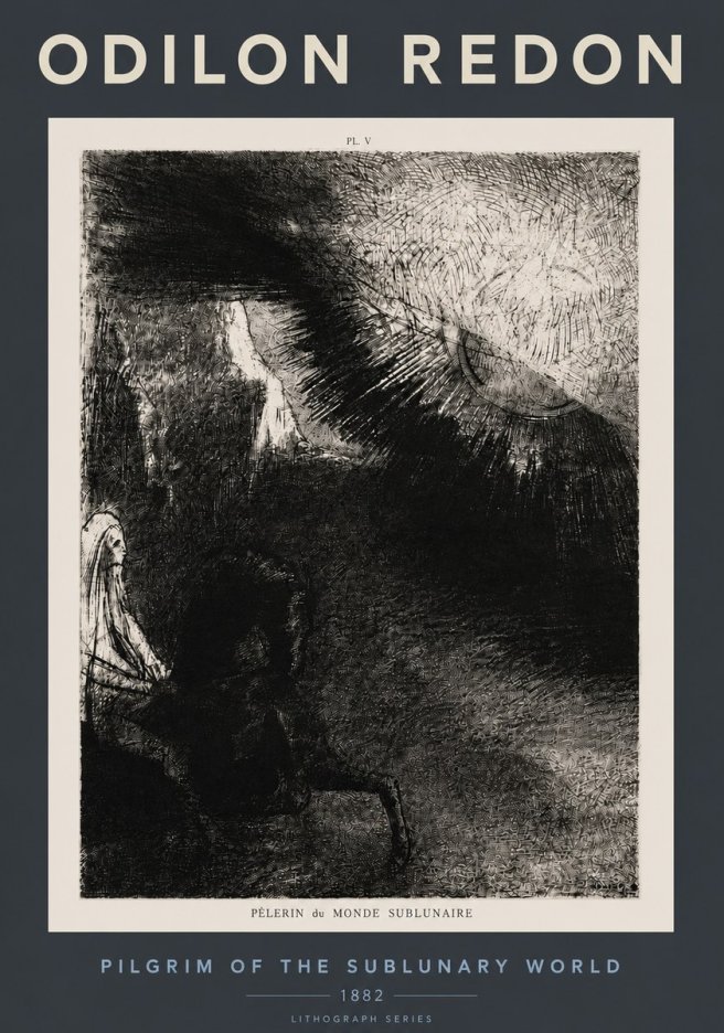 Odilon Redon Pèlerin Du Monde Sublunaire No4 - Poster