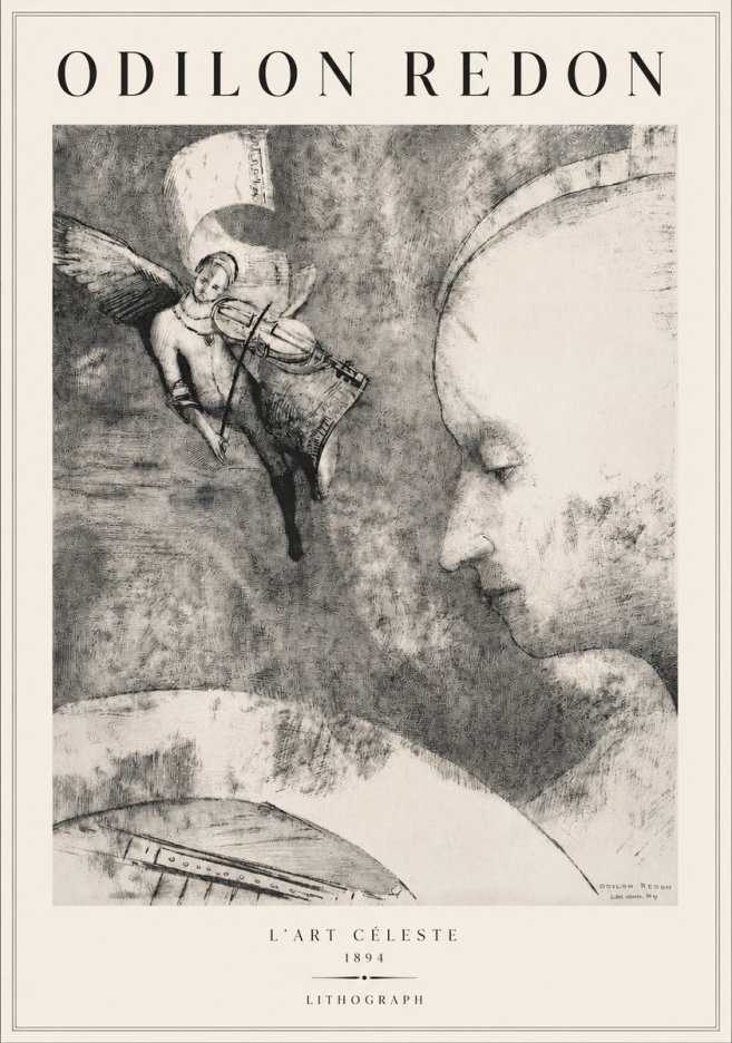 Odilon Redon L'art Céleste No3 - Poster