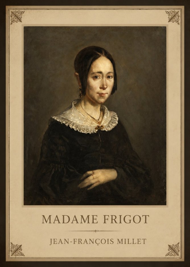 Jean-François Millet Madame Frigot No1 - Poster