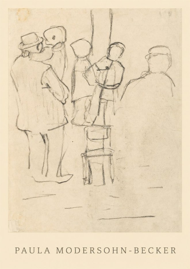 Paula Modersohn-Becker Studies of Figures No1 - Poster