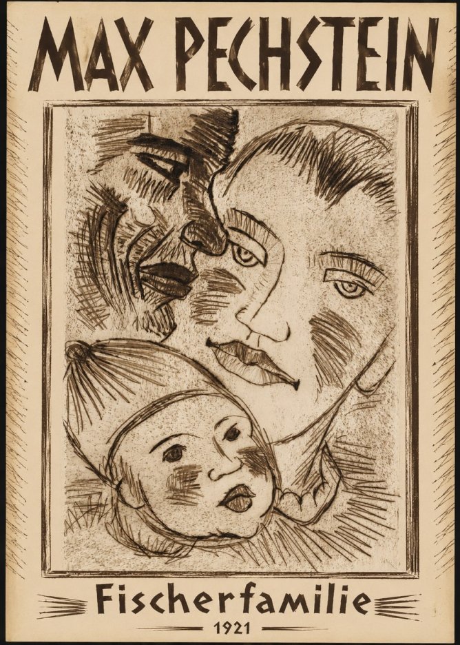 Max Pechstein Fischerfamilie No1 - Poster