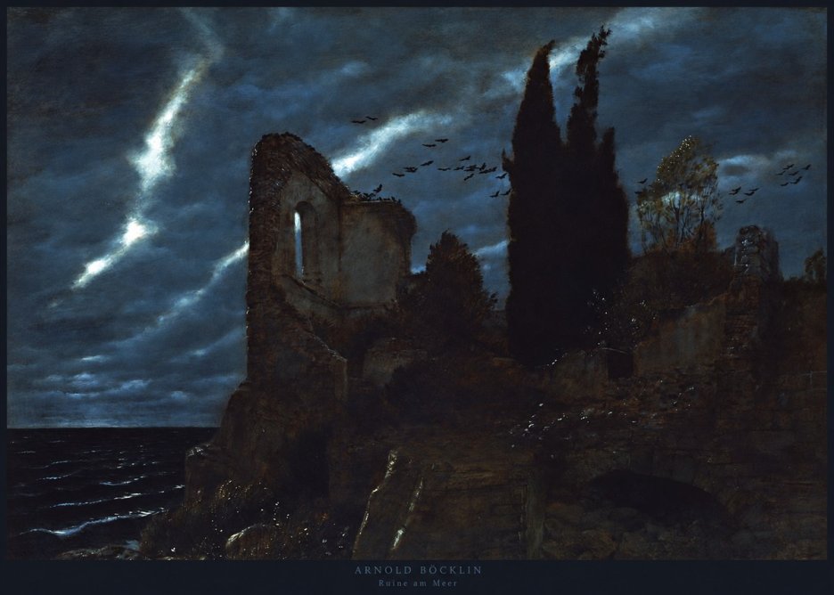 Arnold Böcklin Ruine Am Meer I No2 - Poster