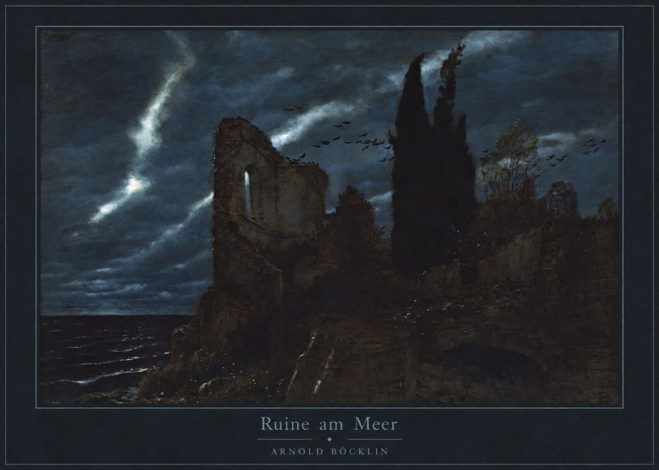 Arnold Böcklin Ruine Am Meer I No4 - Poster