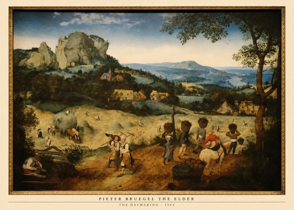 Pieter Bruegel The Haymaking No6 - Poster