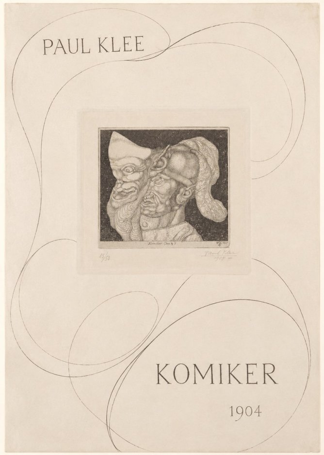 Paul Klee Komiker No3 - Poster