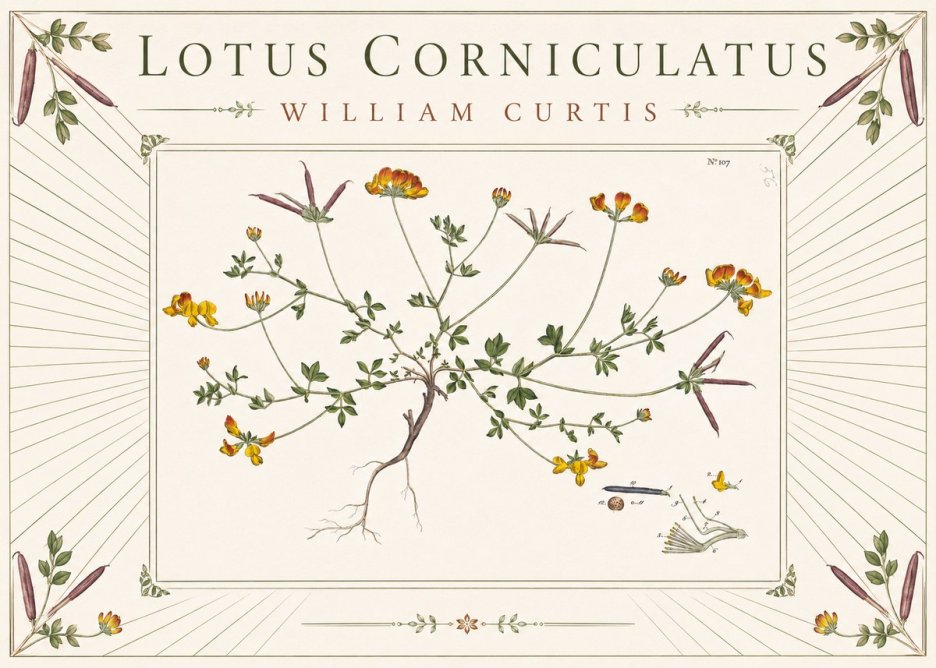 William Curtis Lotus Corniculatus I No3 - Poster
