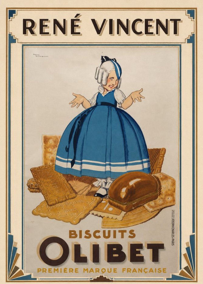 René Vincent Biscuits Olibet No1 - Poster